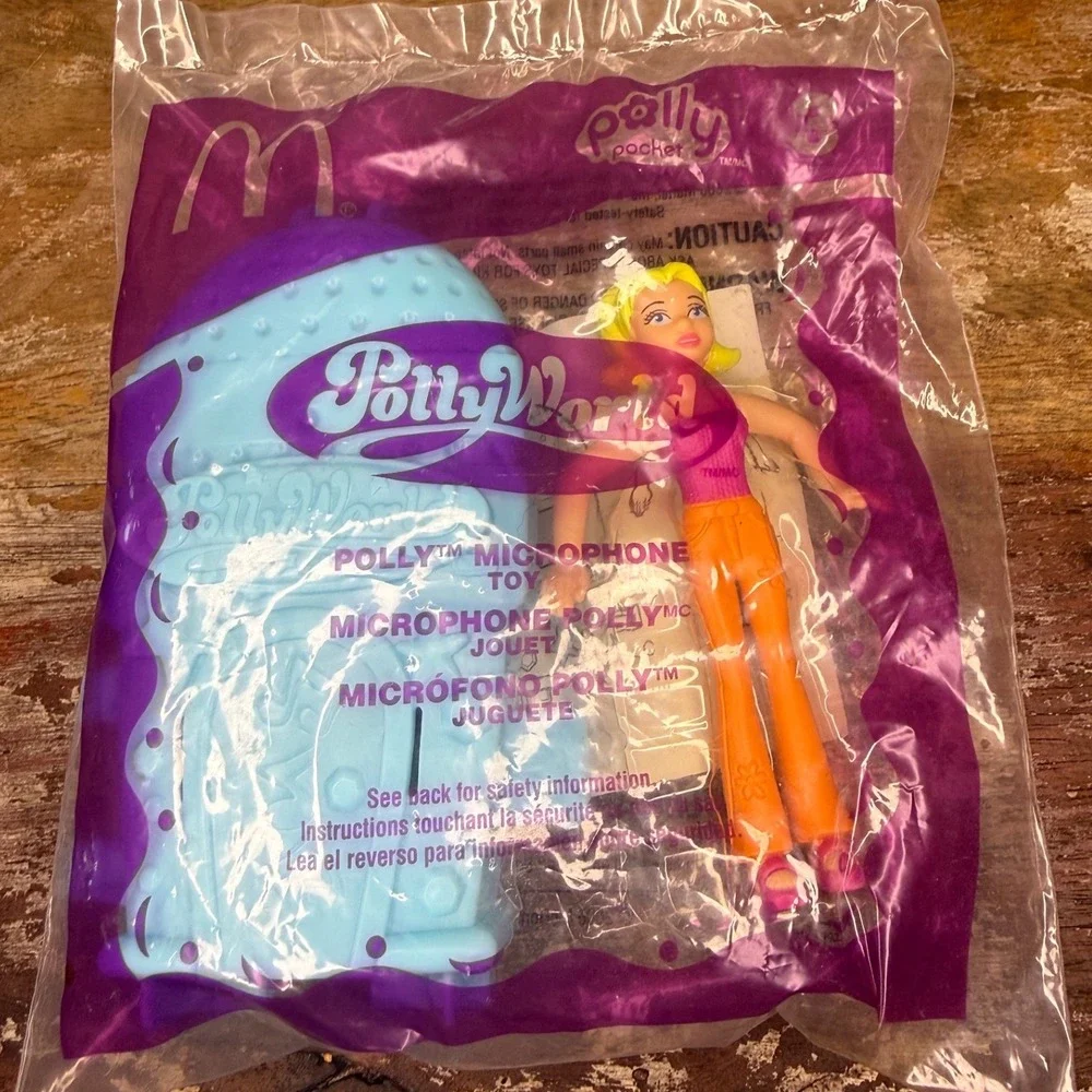McDonald's Polly Pocket Polly World Happy Meal Microphone Doll Toy 2006 NEW